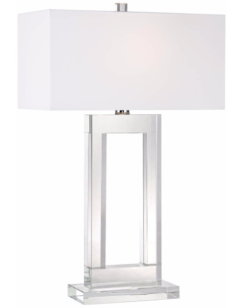  modern look Rectangular in shape Window Modern Crystal Table Lamp