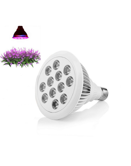 LED Grow Light 12W Plant Grow Lights E27 Growing Bulbs