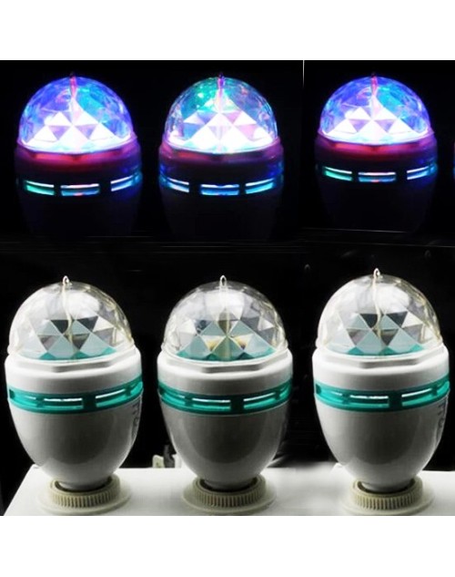 Disco Party Bar Club Effect Stage Light Bulb E27 LED Lighting Full Color Rotating Lamp