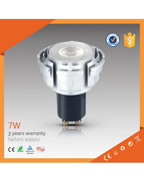 cri90 factory price 30 45 60 degree led spotlight 7w cob led spots gu10