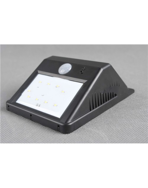 Super bright 8 LED wireless solar motion sensor garden light