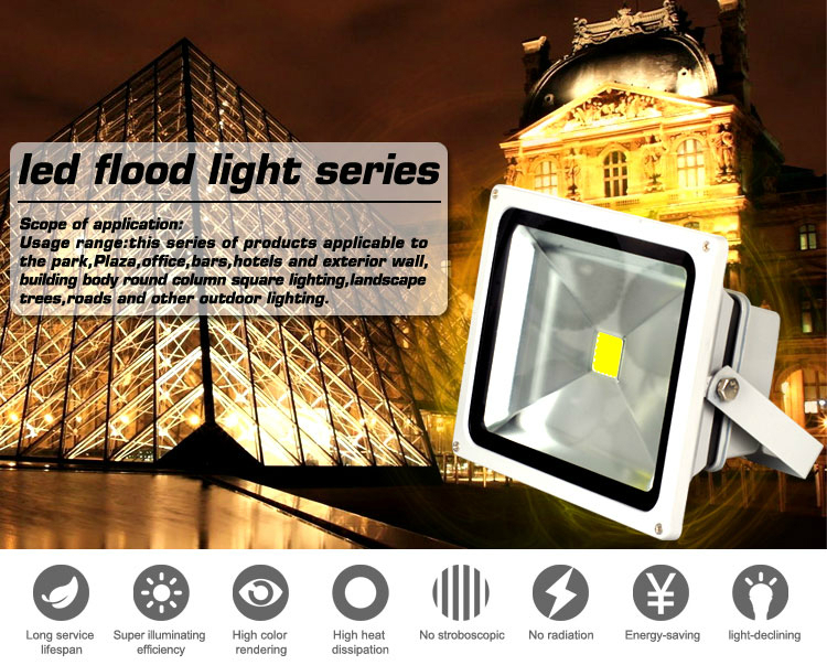 50w led flood light & 10-200w led lighting with CE and Rohs certification