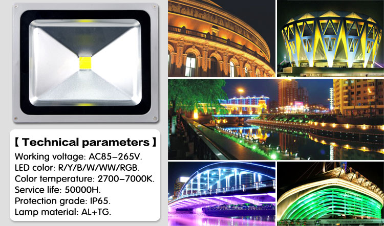 50w led flood light & 10-200w led lighting with CE and Rohs certification